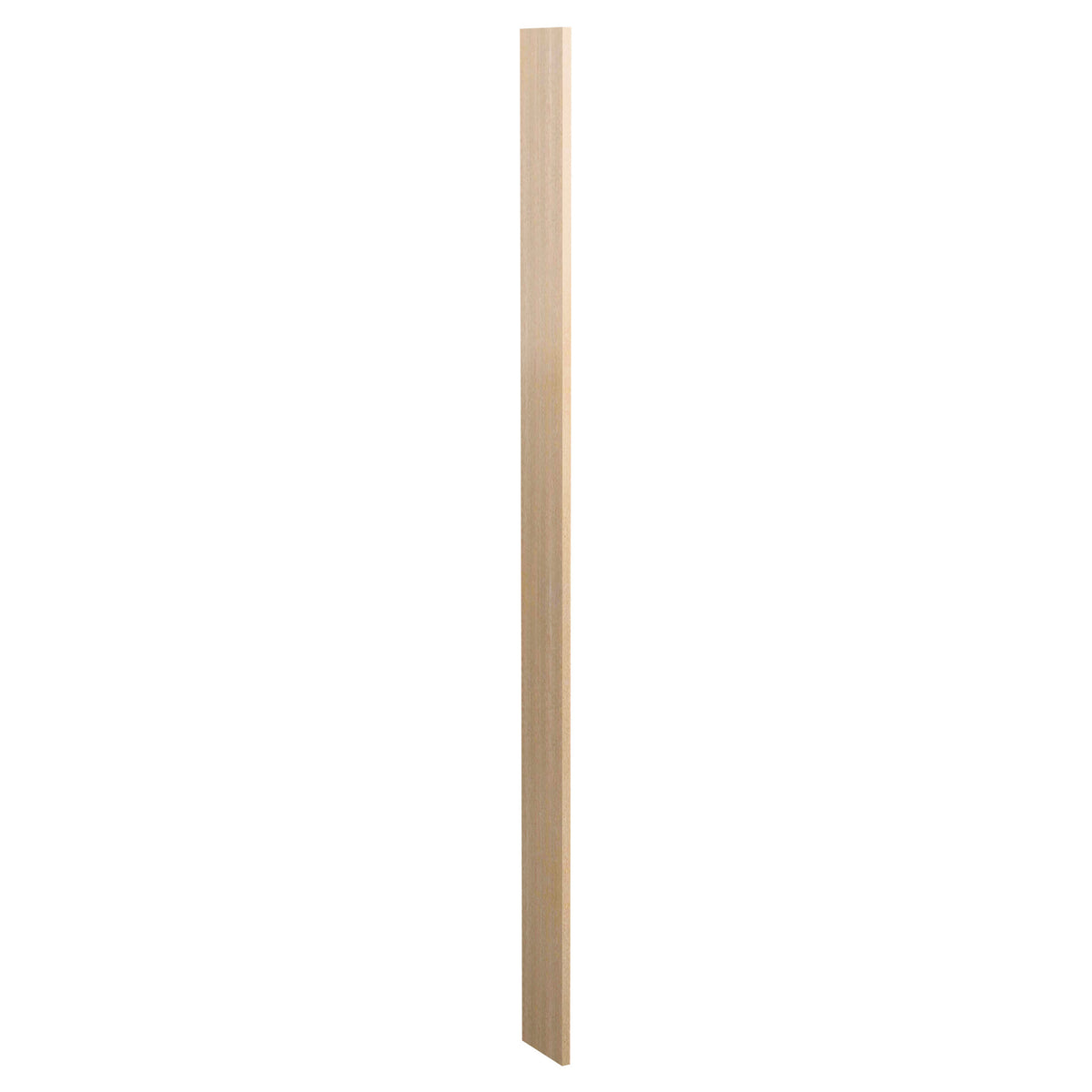 6-inch wood filler panel, pale tan wood tone, rectangular edging