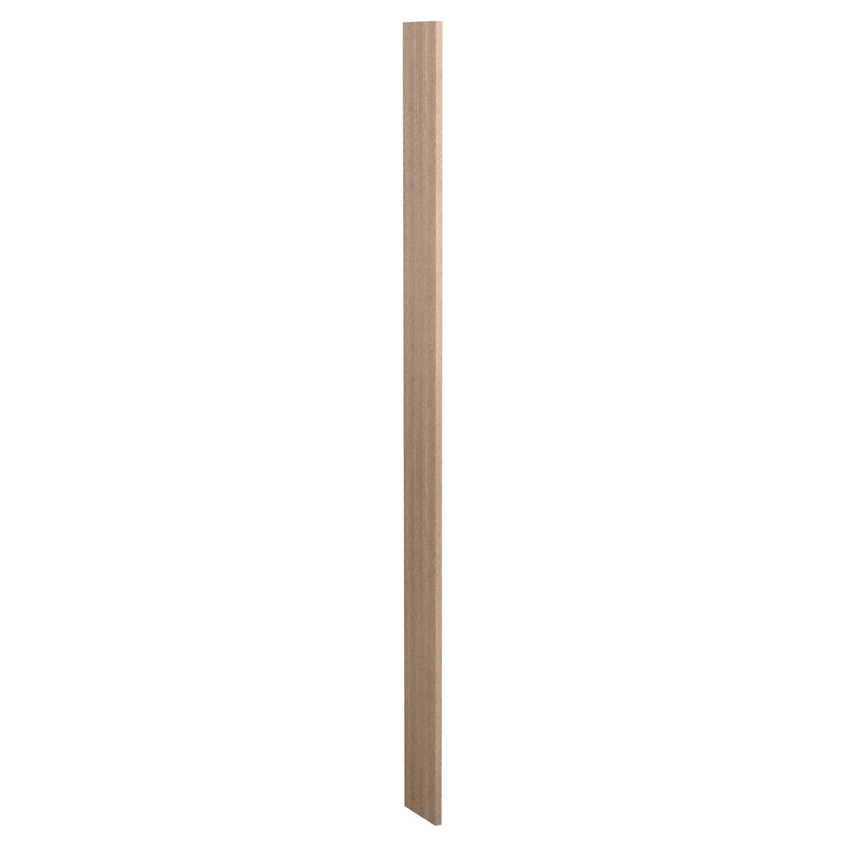 6-inch wood filler panel, light beige wood tone, rectangular edging