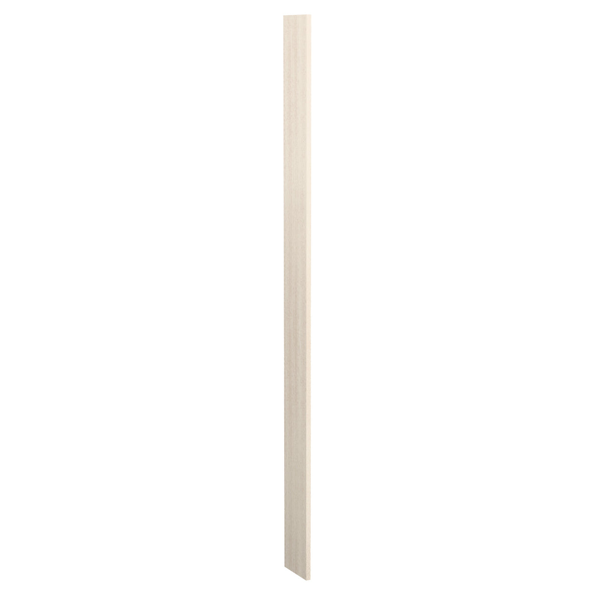 6-inch pre-cut filler wood panel, off-white wood color.