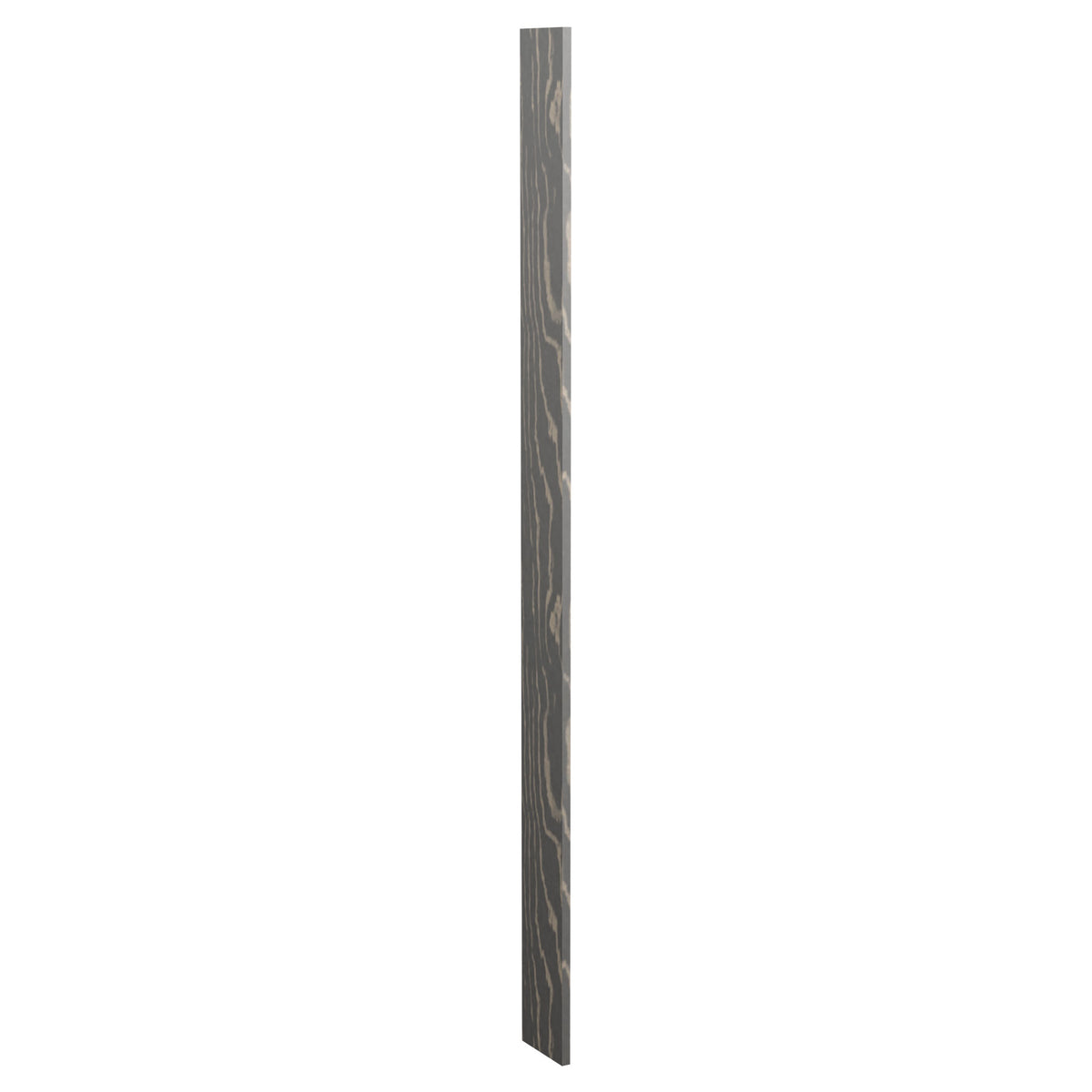 Pre-cut 6 inch wood filler panel, dark stained finish with visible wood grain