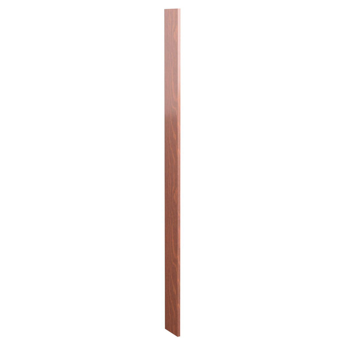 Pre-cut 6 inch wood filler panel, light red-brown stained wood with subtle grain