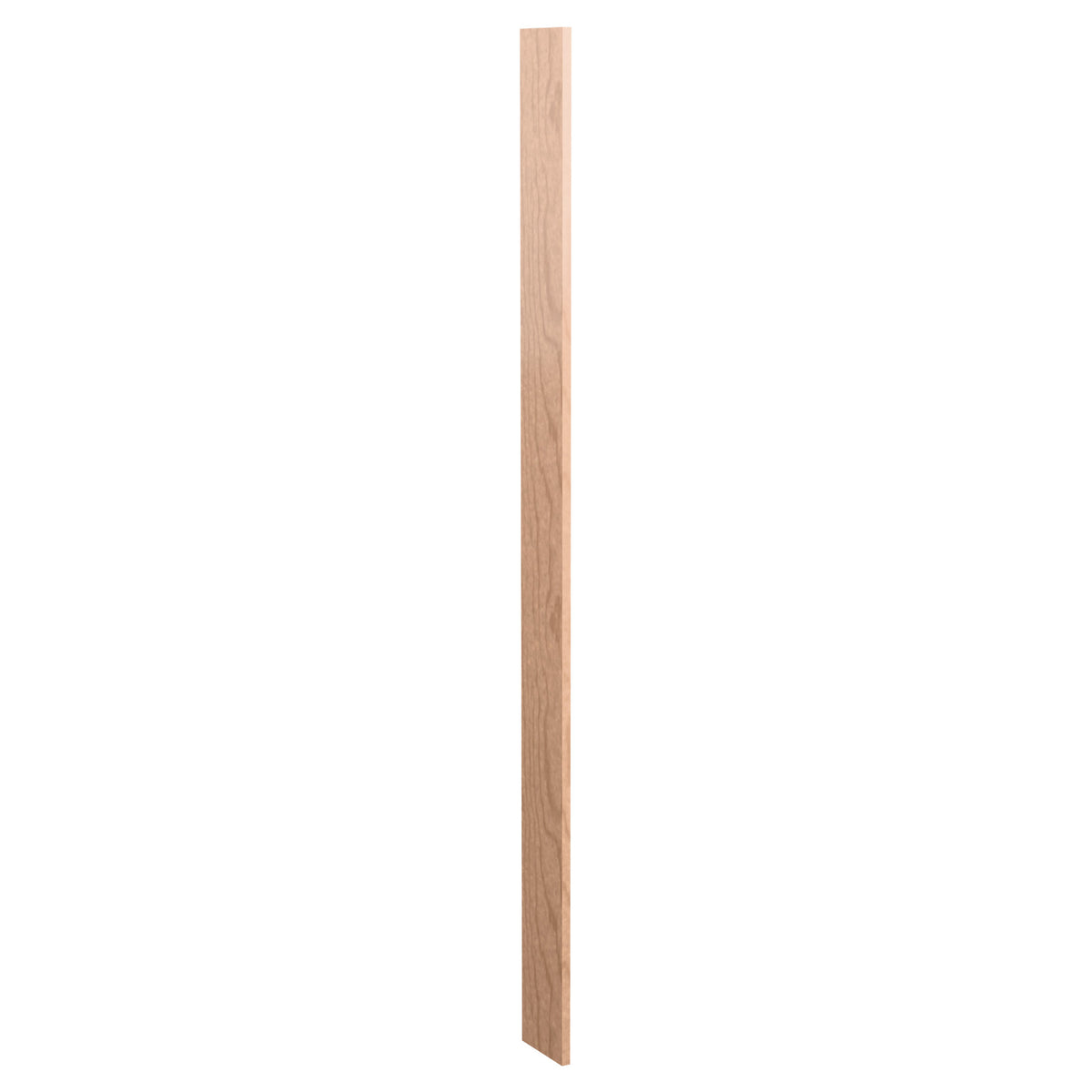 Pre-cut 6 inch wood filler panel, pale beige stained wood with fine vertical grain