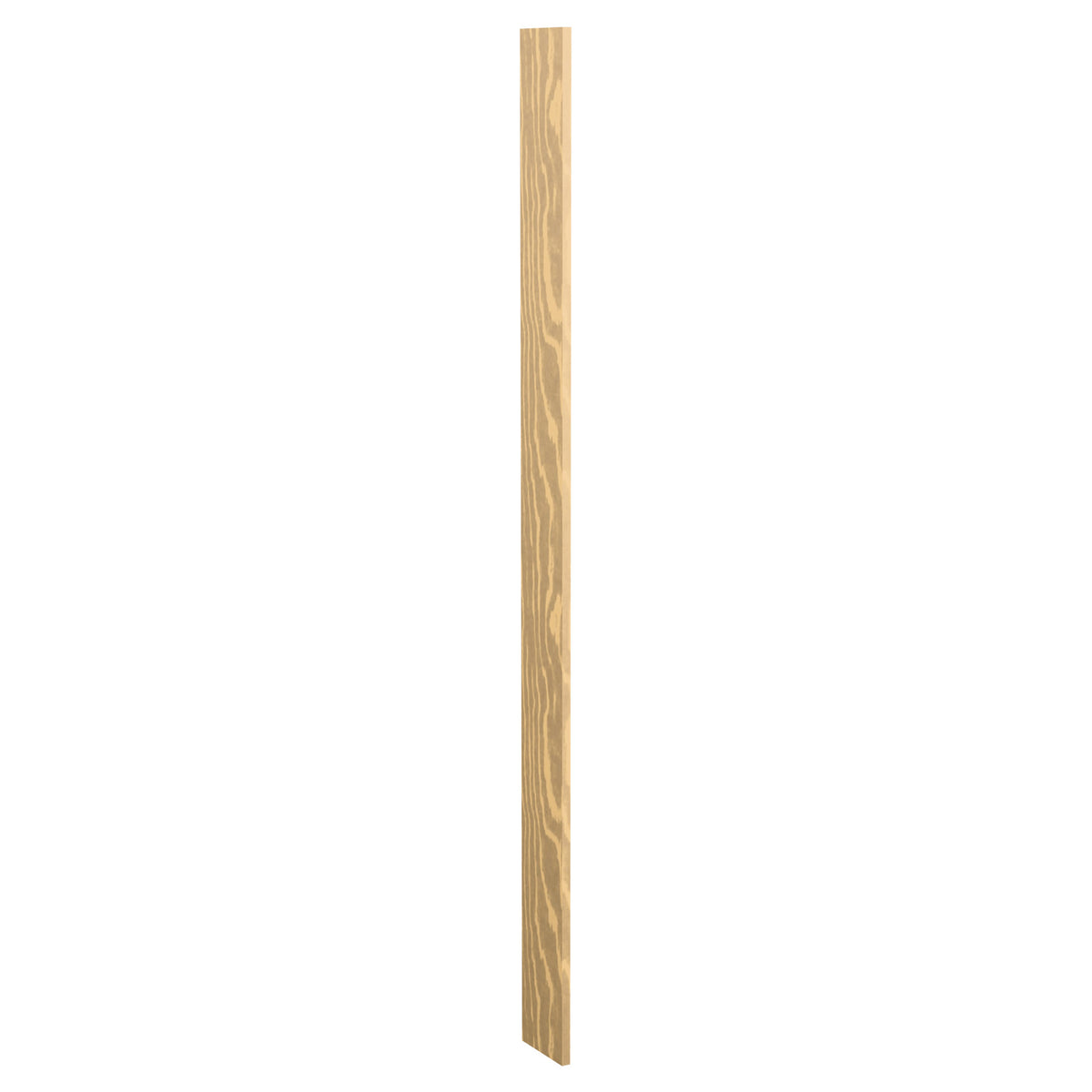 Pre-cut 6 inch wood filler panel, golden tan wood with prominent vertical grain