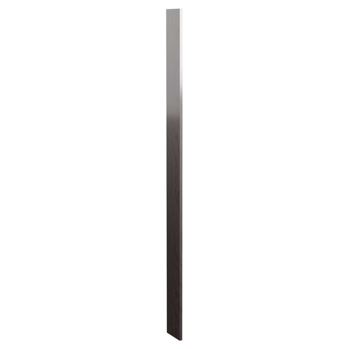 Pre-cut 6 inch wood filler panel, light gray to dark gray stained wood with grain