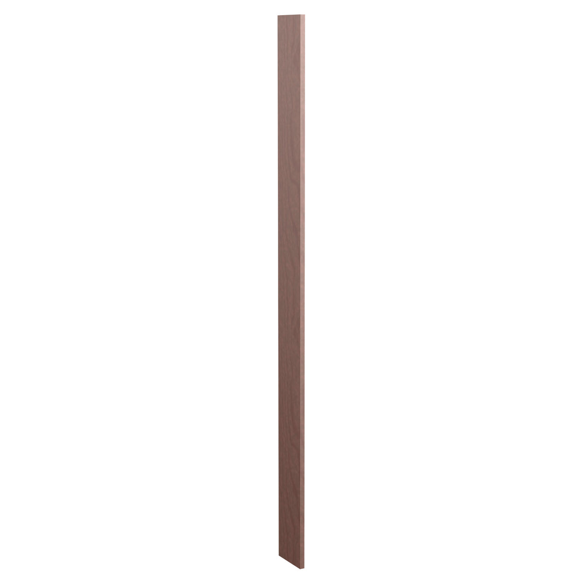 6-inch pre-cut wood filler panel, walnut-brown stained finish with wood grain