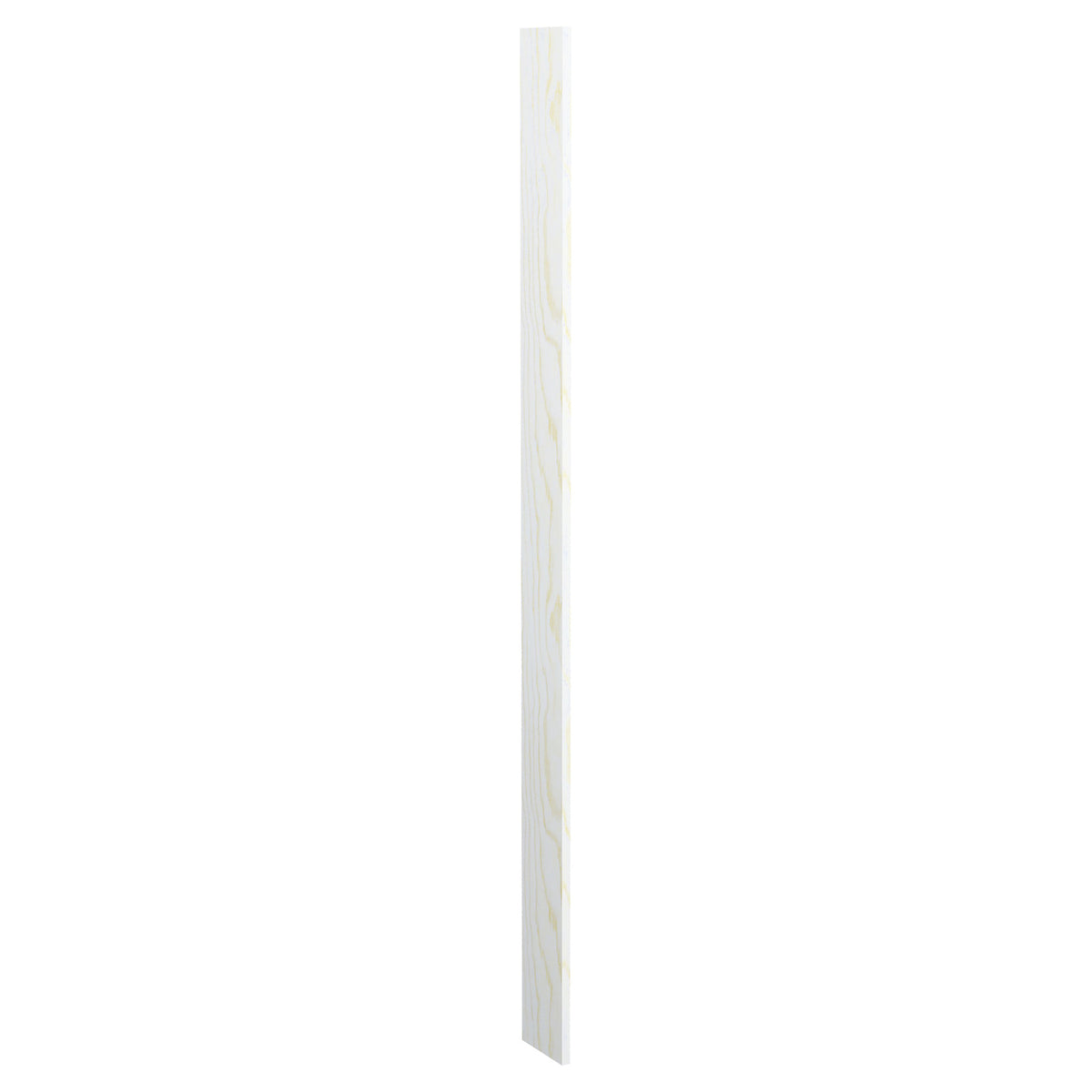 6-inch pre-cut wood filler panel, whitewash finish with faint wood grain