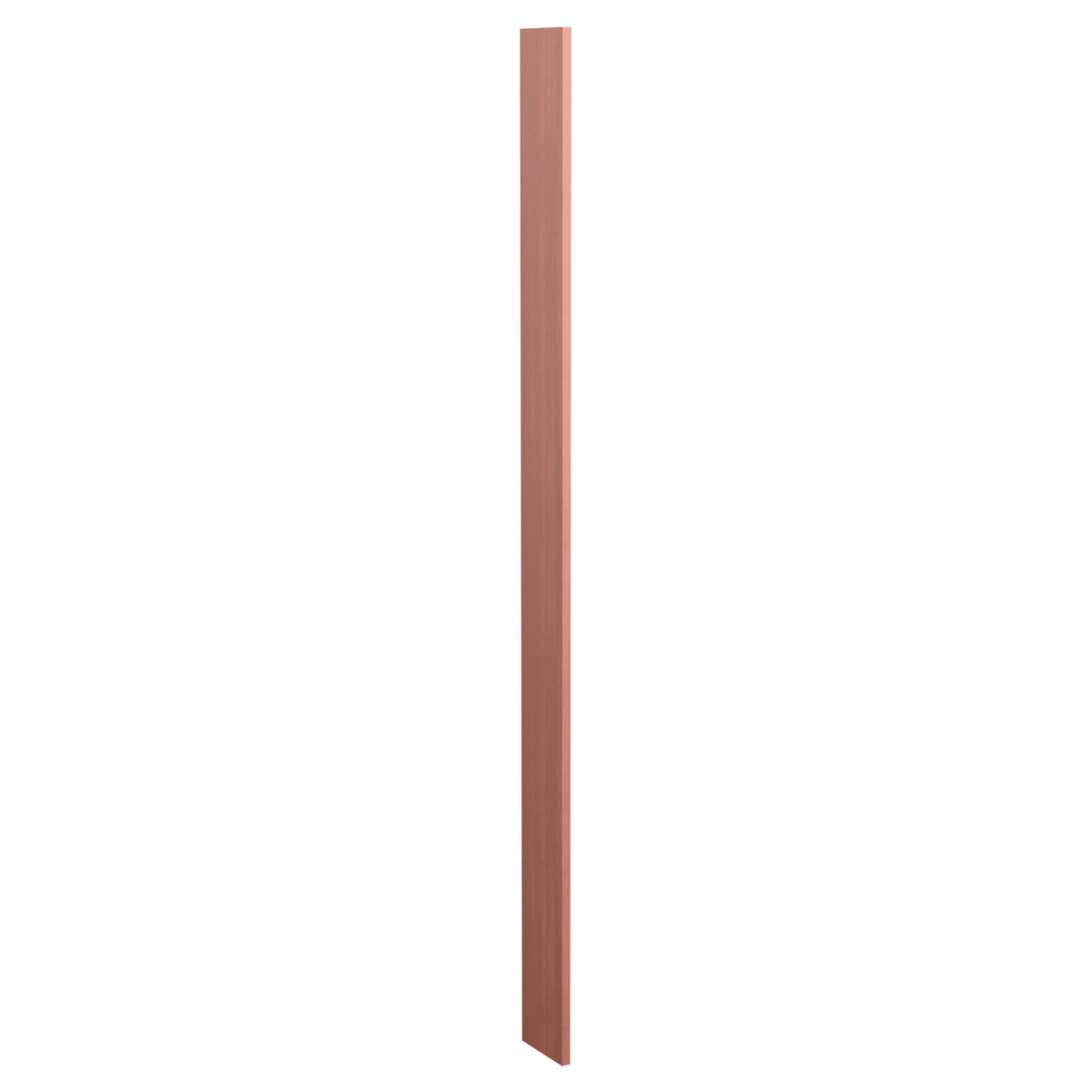 6-inch pre-cut filler wood panel, warm reddish-brown stained finish