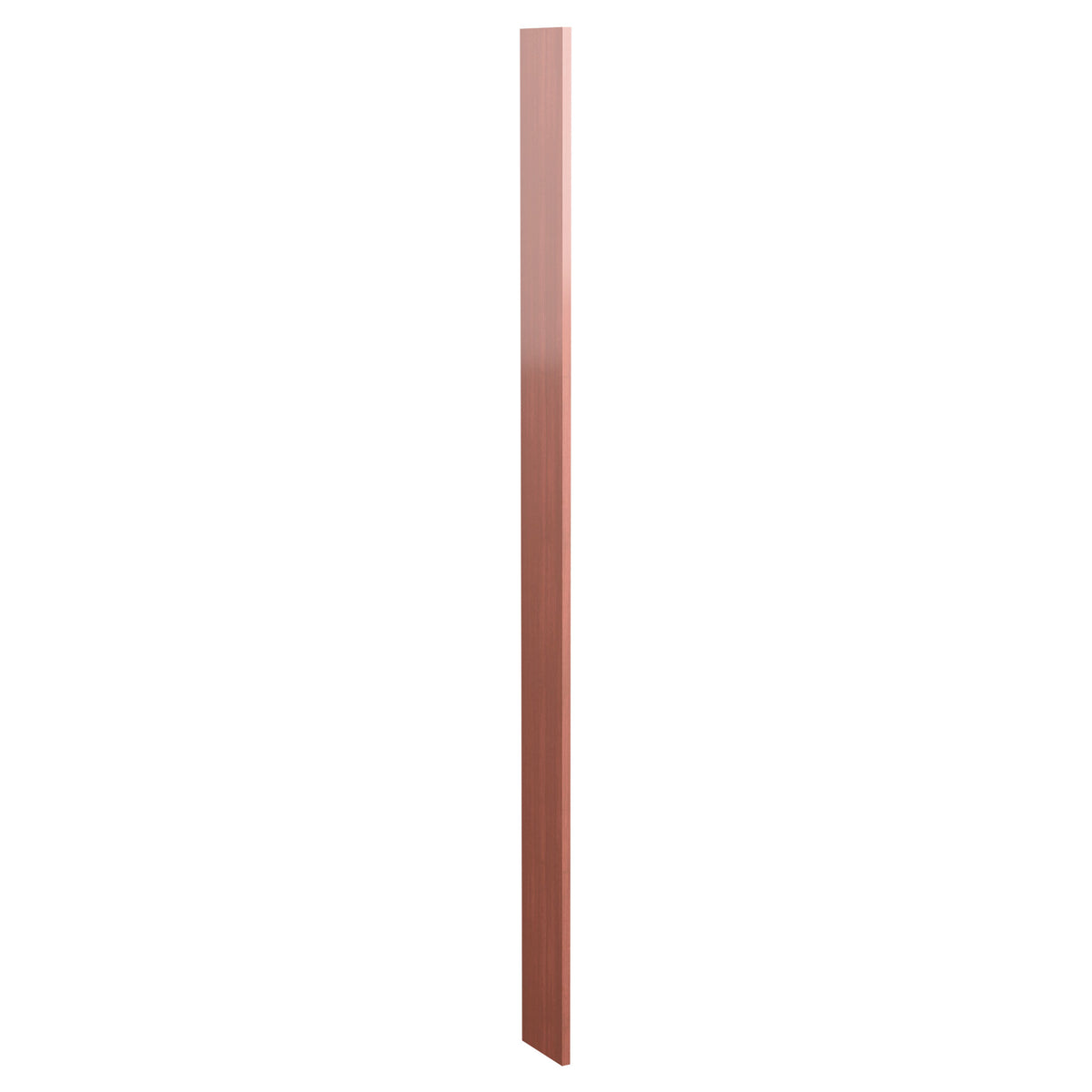 6-inch pre-cut filler wood panel, dusty reddish-brown stained finish