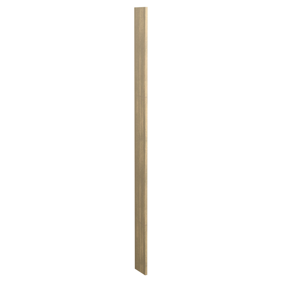 6-inch pre-cut filler wood panel, light golden-brown stained finish