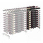 3ft wine rack extension with clear front divider and bottle storage on both sides