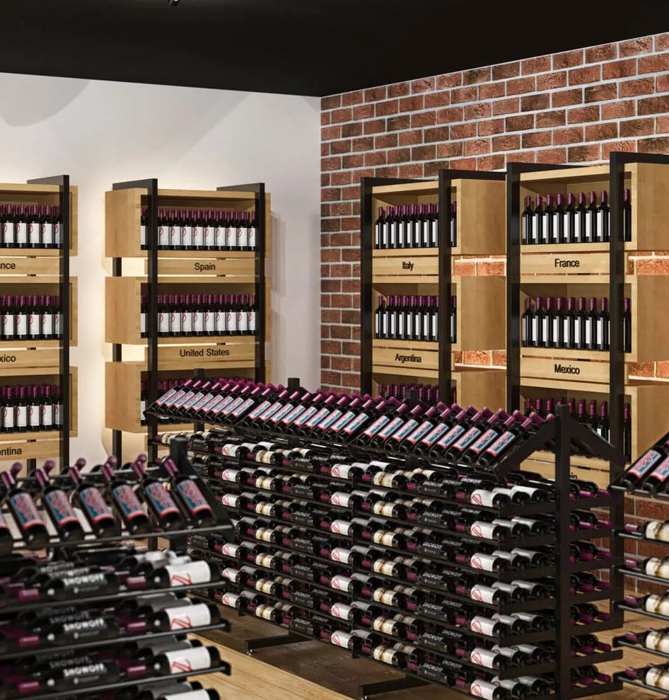 Evolution Island Display Wine Rack