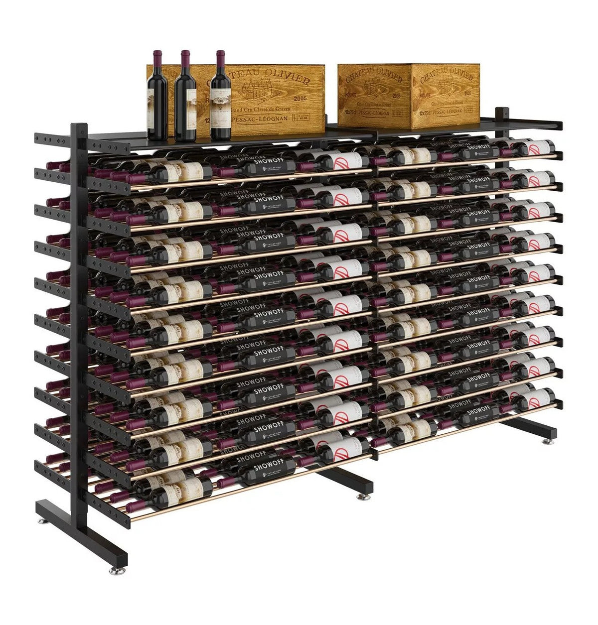 Evolution Island Display Freestanding Wine Rack