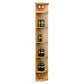 Honey lattice quarter-round wine shelf with round base and bottle storage racks