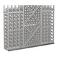 72-inch straight base molding featuring a gray wine rack panel with diamond lattice holes
