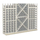 Wine bottle rack with white frame and diamond grid; holds bottles, 72-inch base