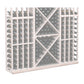 Straight base molding, gray-toned wine rack with gray back panel and diamond bottle holders