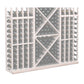 Straight base molding, gray-toned wine rack with gray back panel and diamond bottle holders
