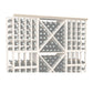 White-toned lattice bottle rack panel with diamond grid and round bottle holders