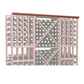 Straight crown molding, 72 in, warm reddish-brown wood beam profile