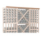 Straight crown molding, 72 in, medium brown wood beam with smooth face