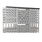 Straight crown molding, 72 in, dark gray wood beam with straight edge