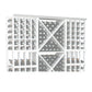72-inch straight crown molding with perforated lattice panels in white finish