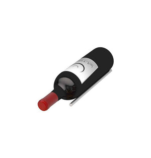 Cork-out wine peg with bottle, black holder and red bottle tip shown.