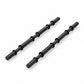 Matte black wine bottle display pegs, two long bars with round end caps