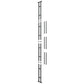 10 ft floor-to-ceiling floating frame with dark gray side supports and bars