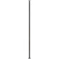 Black vertical frame base post with straight sides and flat base