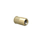 Brass wine rack insert cylinder with ridged top and round bottle opening
