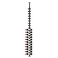Black metal vertical wine bottle rack with label-out bottles and visible red bottle tips