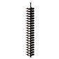 Double-sided wine peg rack with black bottle pegs and label-out wine bottles