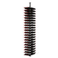 Wine bottle rack with dense black cork-style pegs and red-tipped bottles