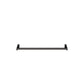 Black wall-mount liquor display shelf with two end mounting posts
