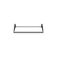 Black label-out bottle display row frame with two upright end supports