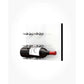 White acrylic wine bottle wall rack with light-colored peg rails holding one to two red wine bottles.