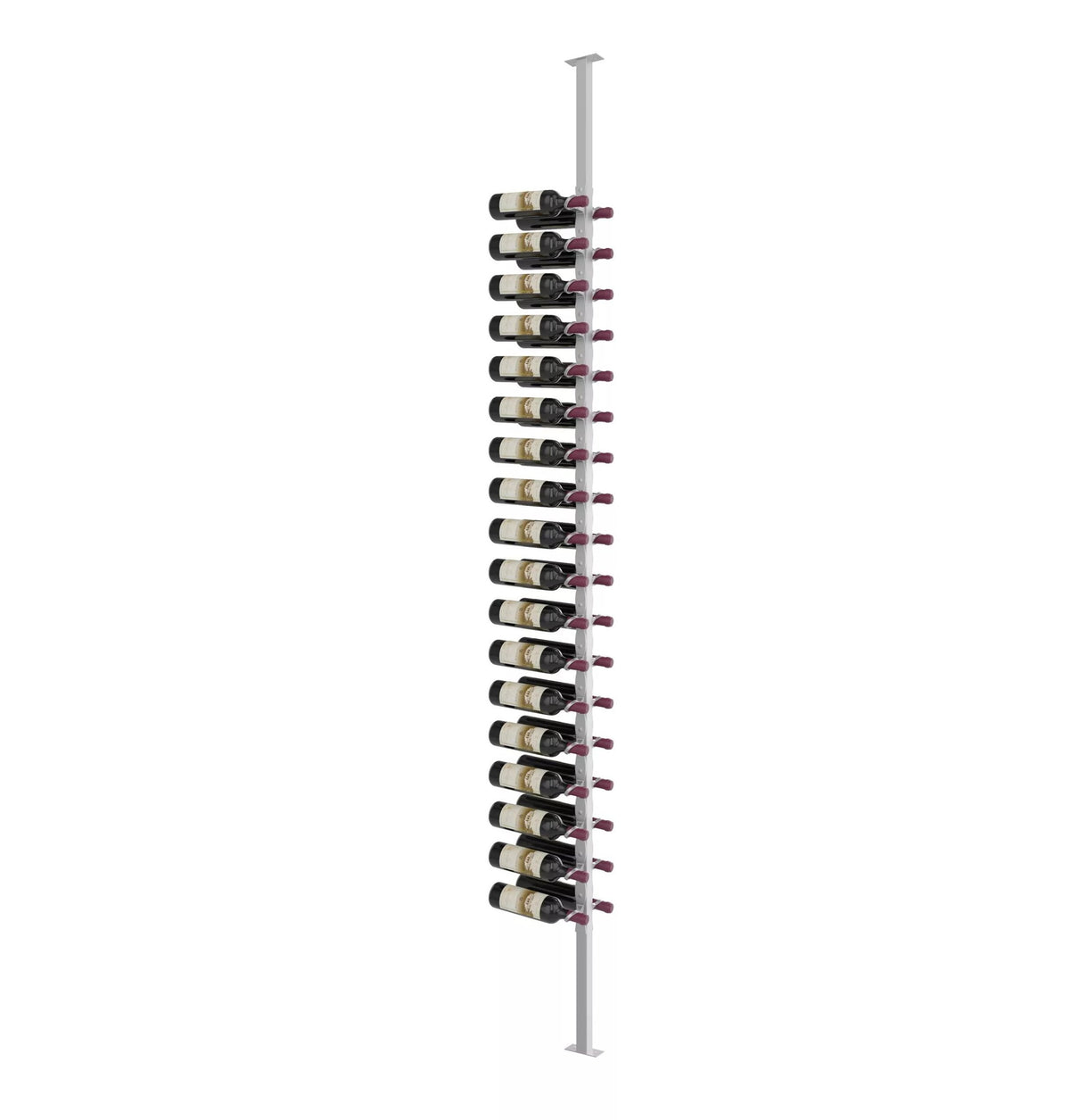 Helix Double-Sided Wine Rack Post Kit 10 - Cool Gray / Mirror