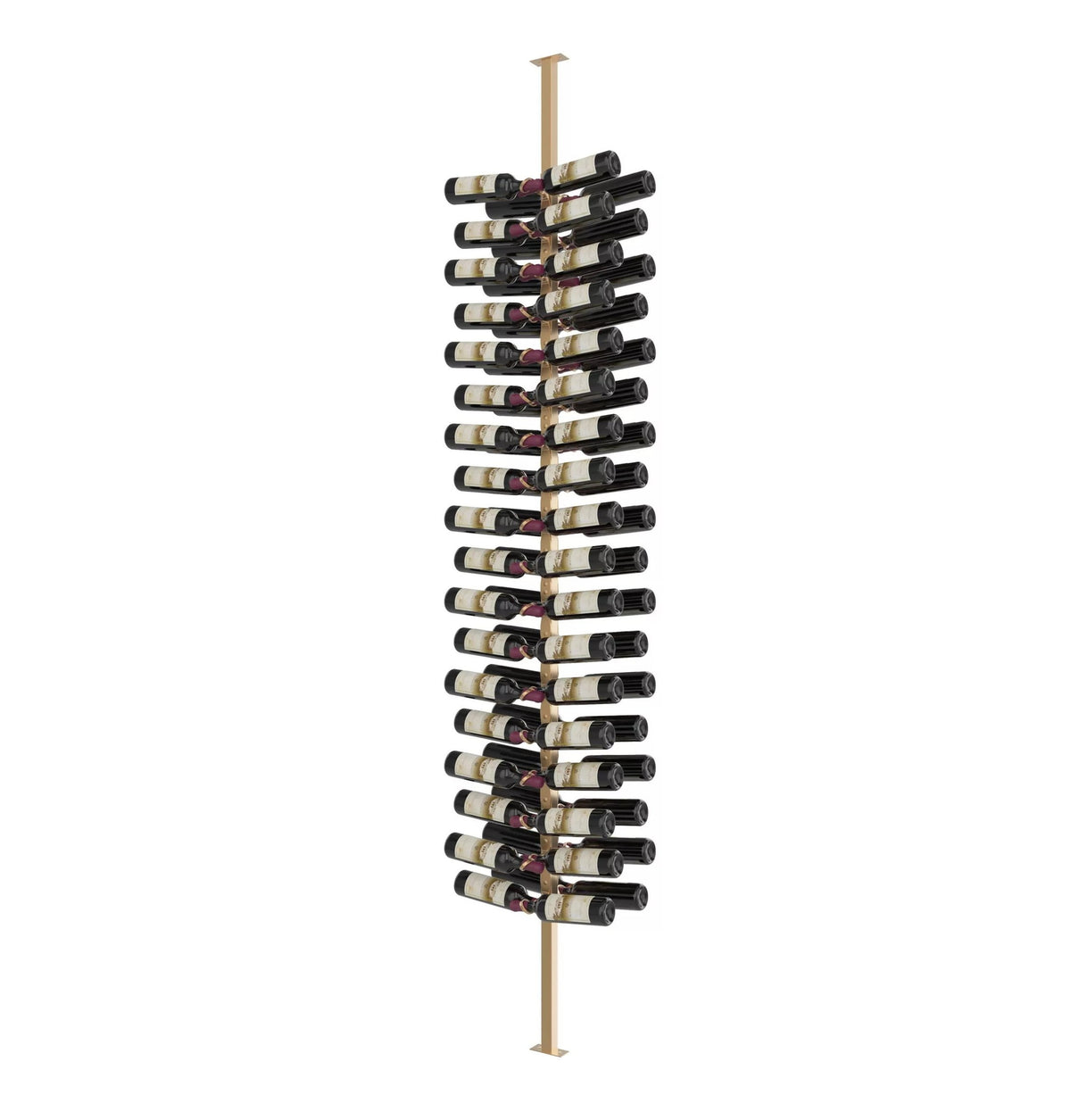 Helix Double-Sided Wine Rack Post Kit 10 - Golden Bronze / Dual