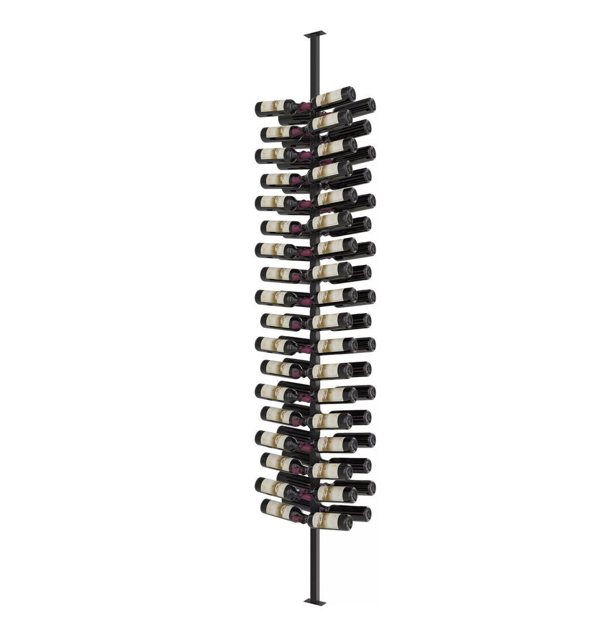 Helix Double-Sided Wine Rack Post Kit 10 - Matte Black / Dual