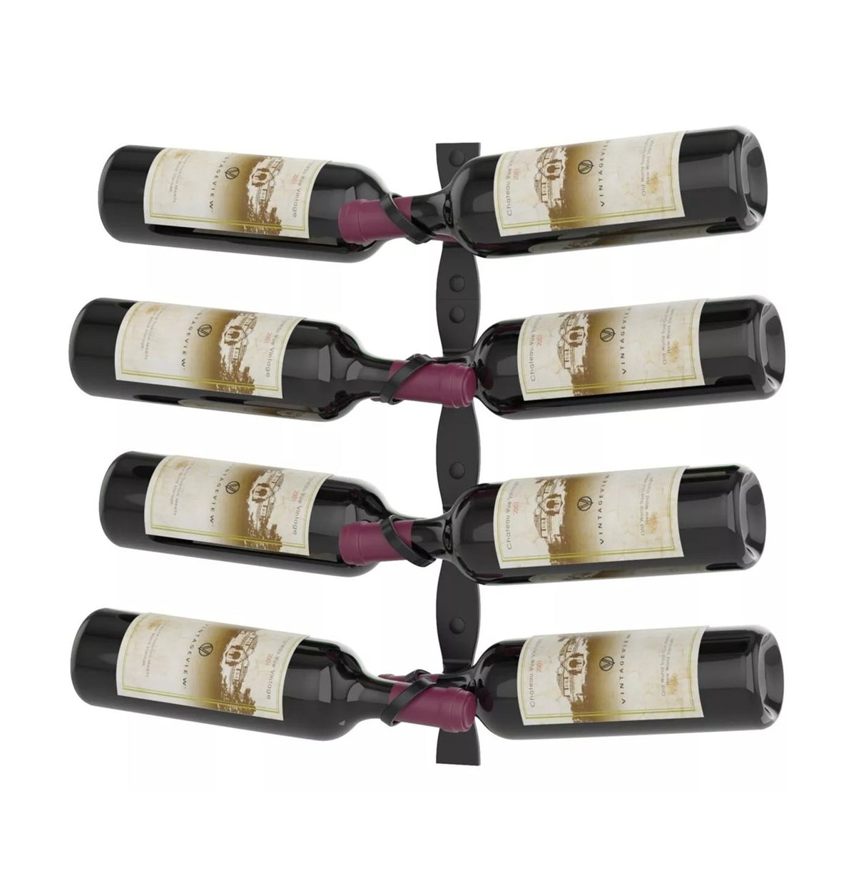 R Series Helix Dual 20 (minimalist wall mounted metal wine rack kit)