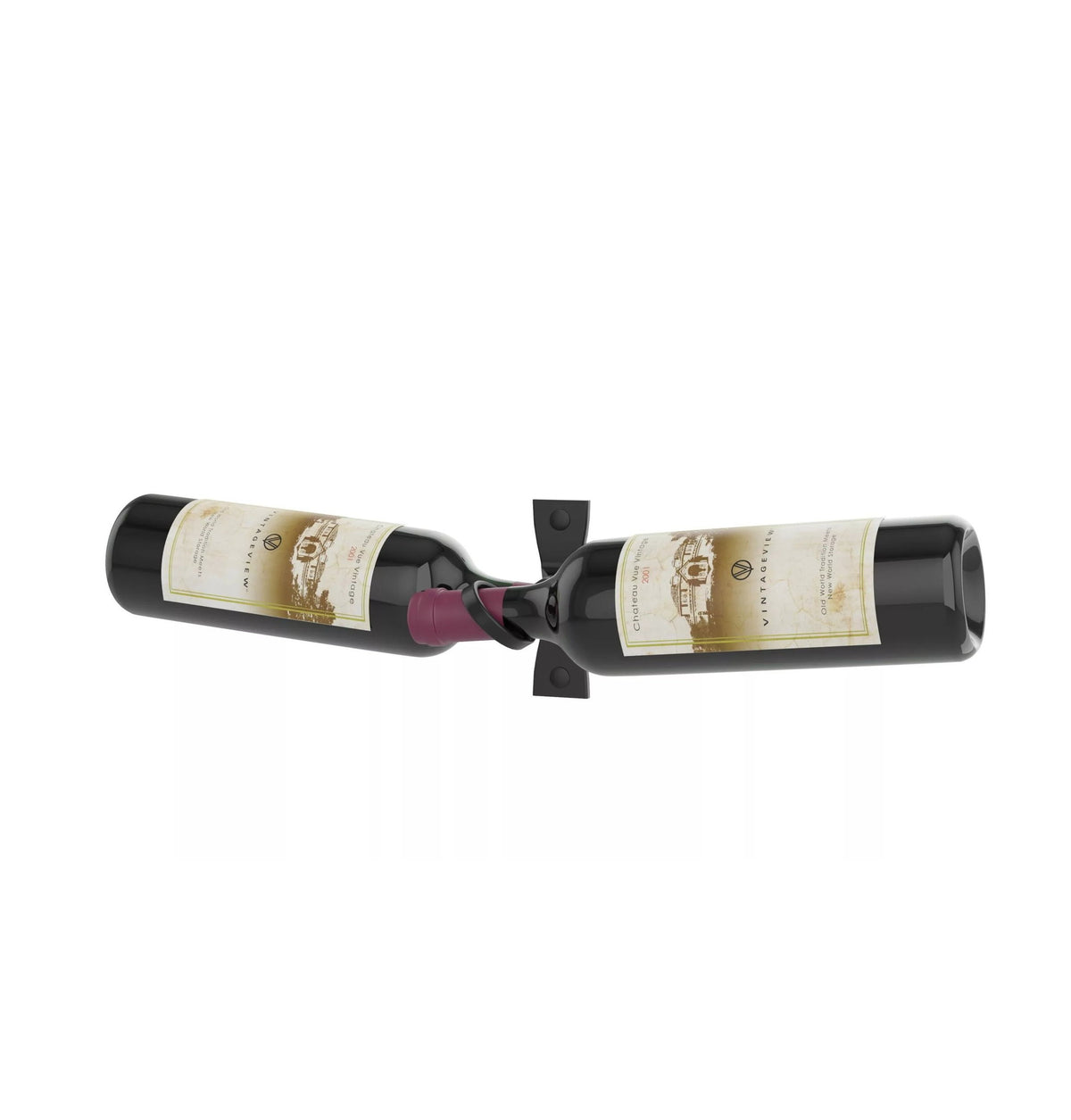 Helix Dual 5 modern metal wine rack