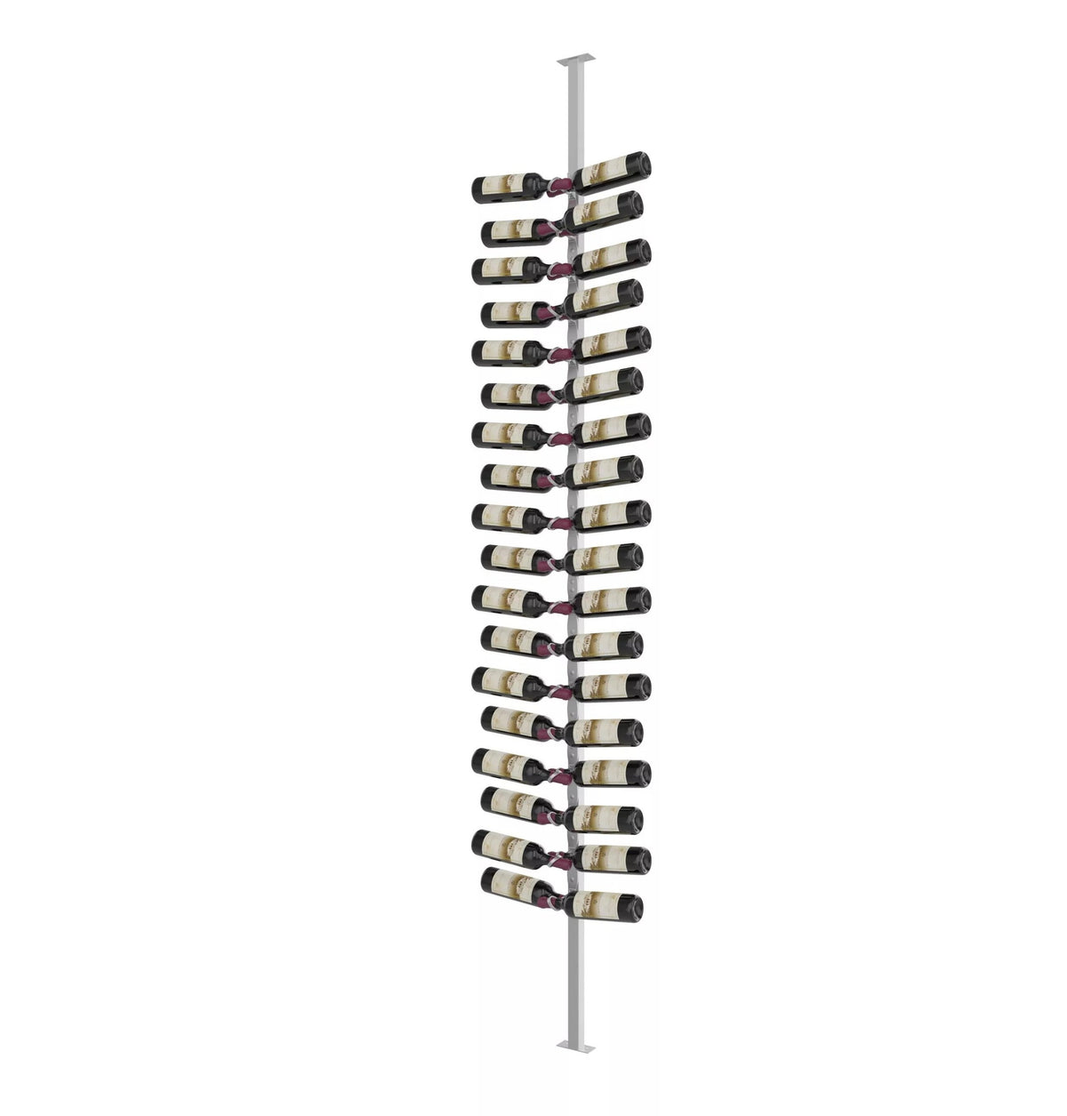 Helix Single-Sided Wine Rack Post Kit 10 - Cool Gray / Dual