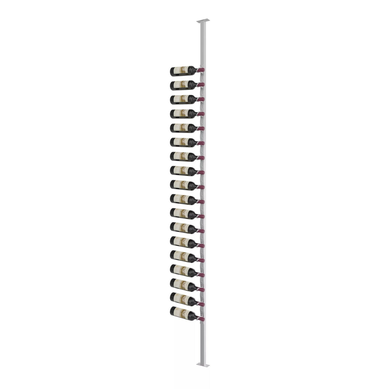 Helix Single-Sided Wine Rack Post Kit 10 - Cool Gray / Left