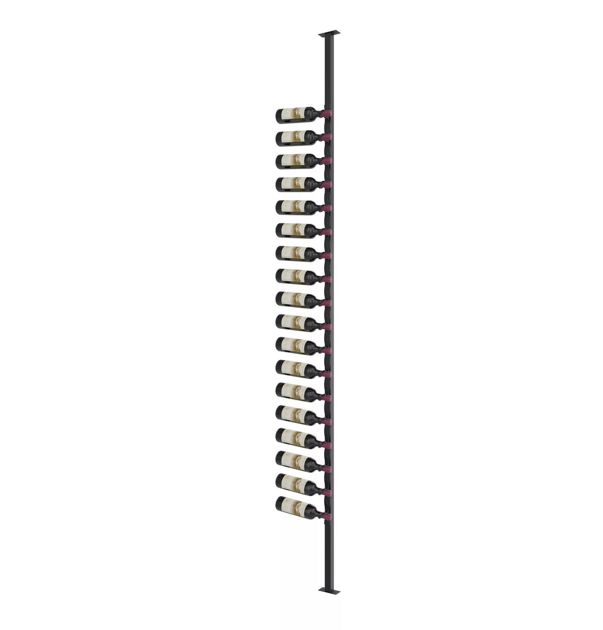 Helix Single-Sided Wine Rack Post Kit 10 - Matte Black / Left