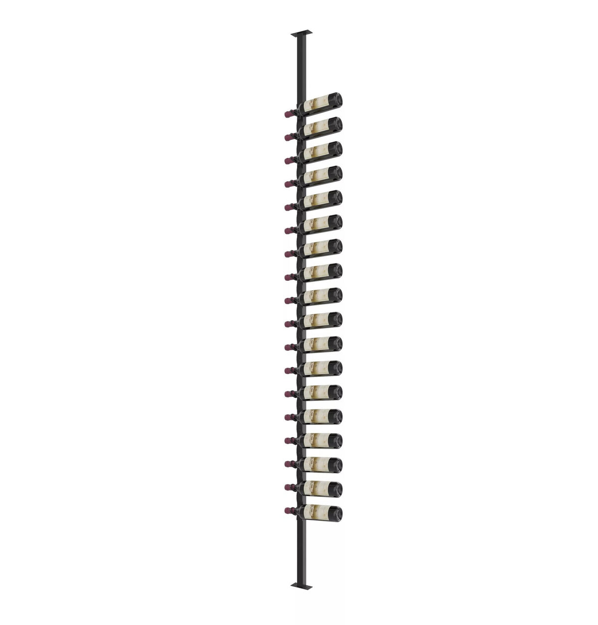 Helix Single-Sided Wine Rack Post Kit 10 - Matte Black / Right