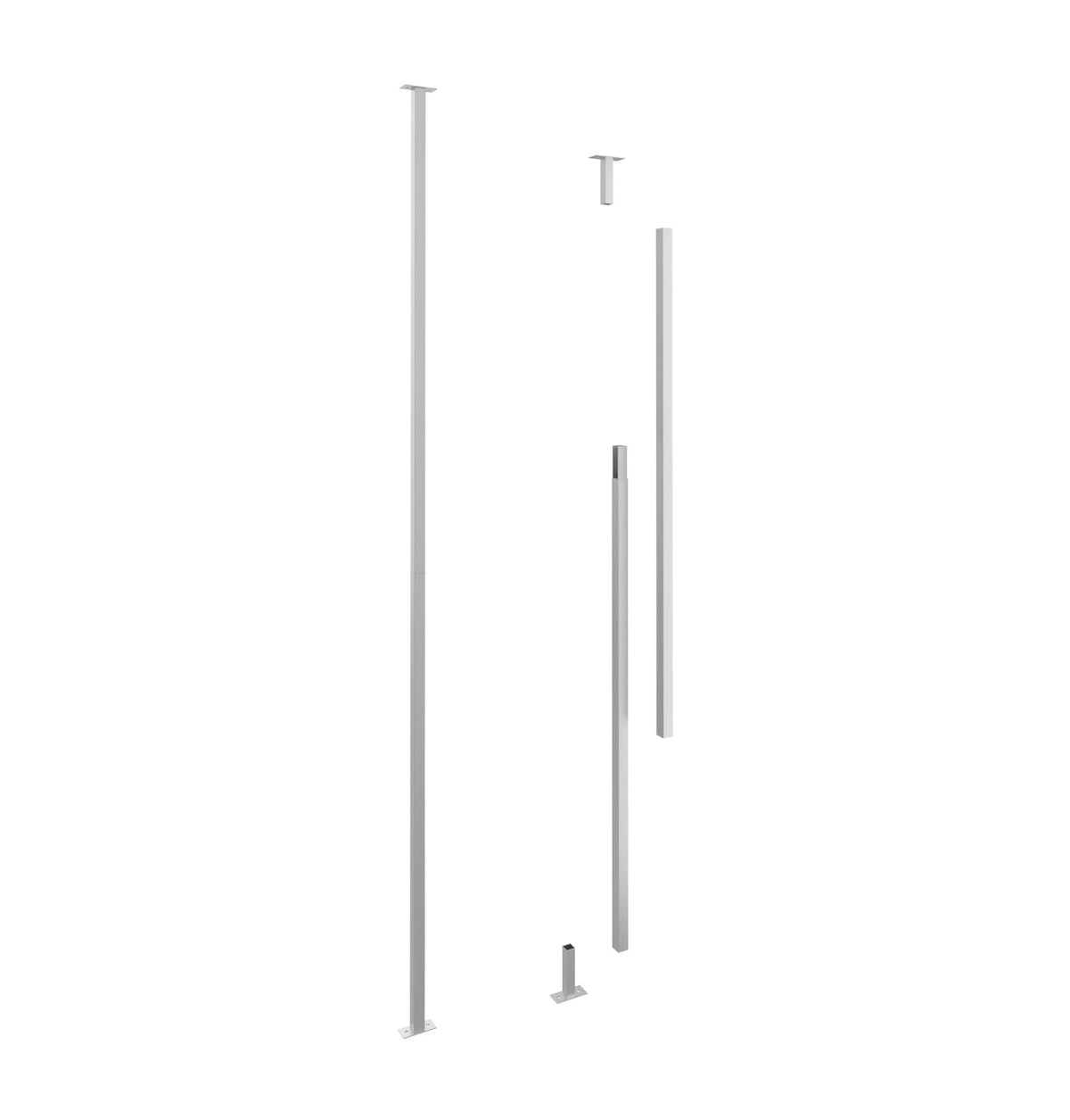 Helix Wine Rack Post - Cool Gray / 10'