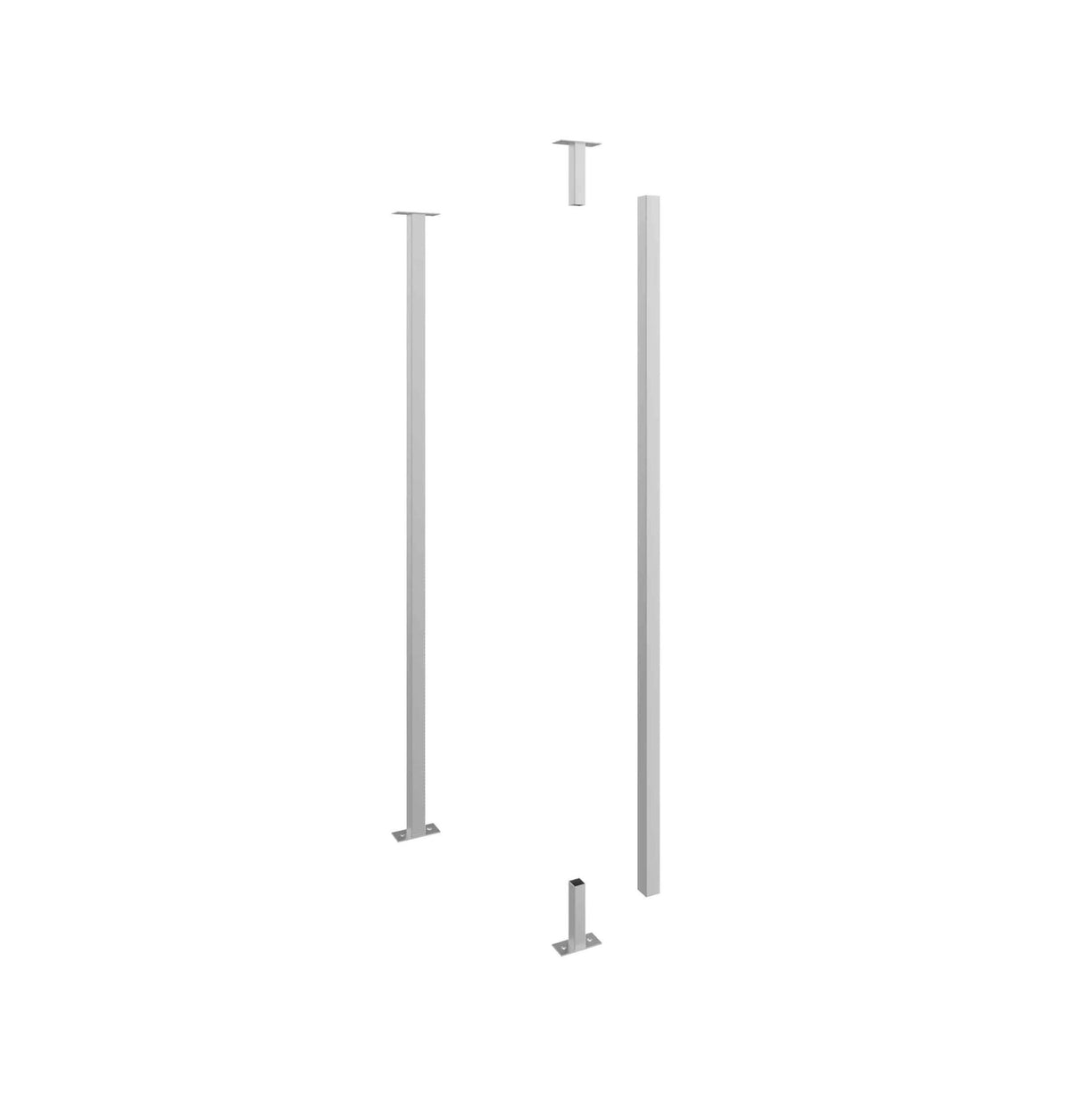 Helix Wine Rack Post - Cool Gray / 5'