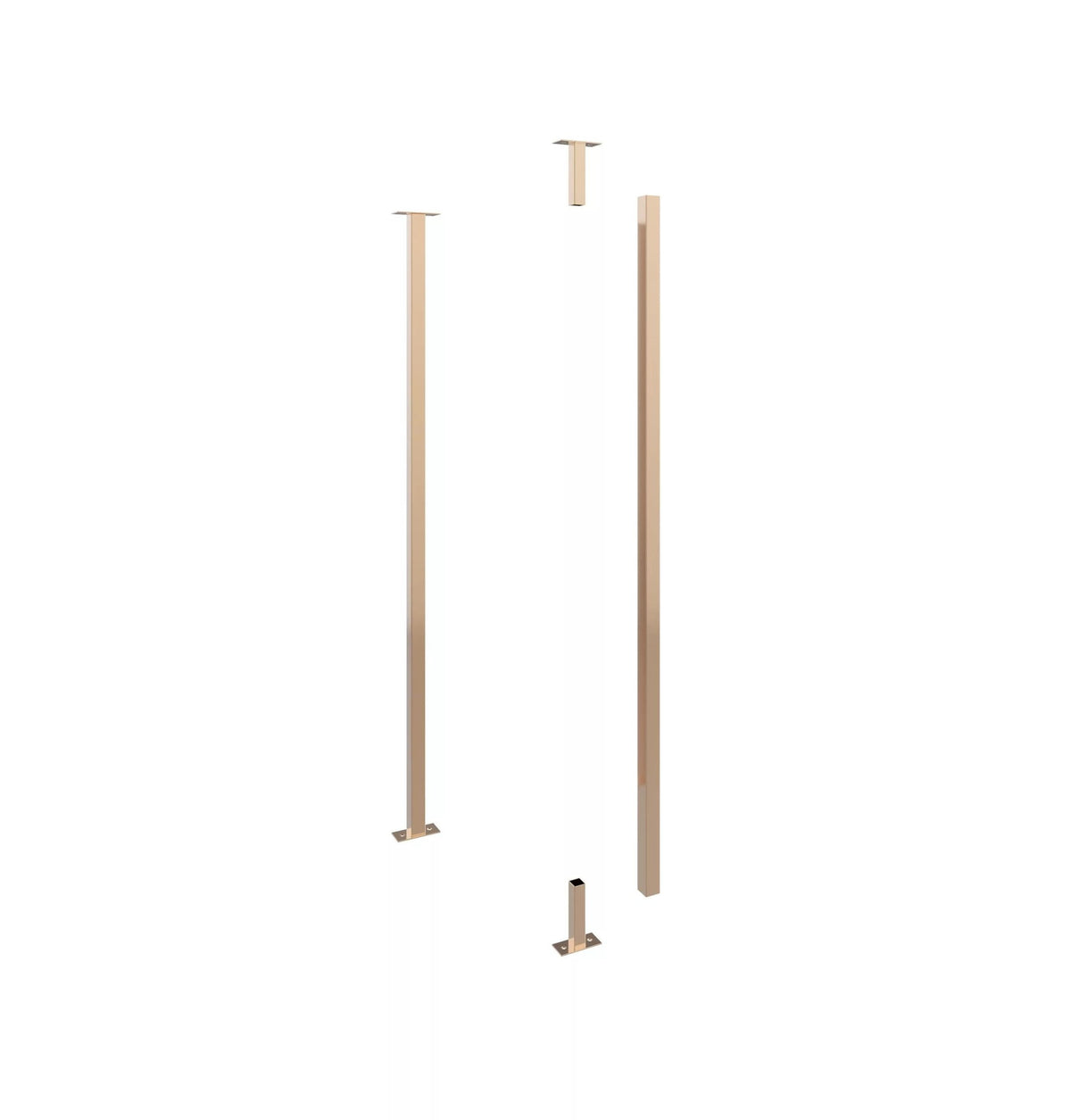 Helix Wine Rack Post - Golden Bronze / 5'