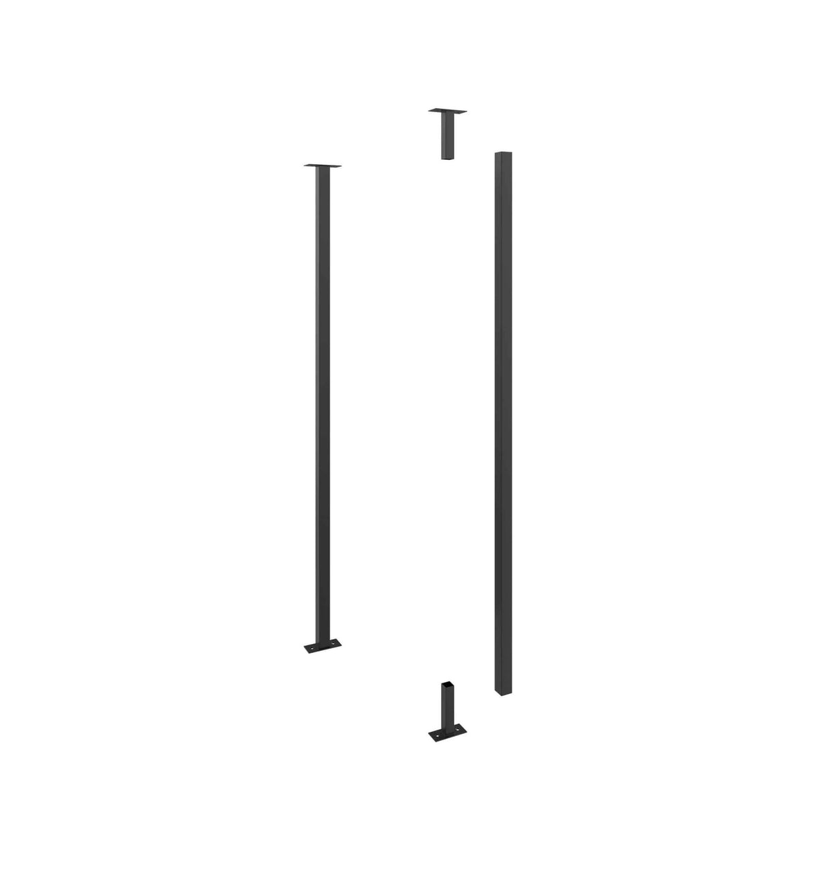 Helix Wine Rack Post - Matte Black / 5'